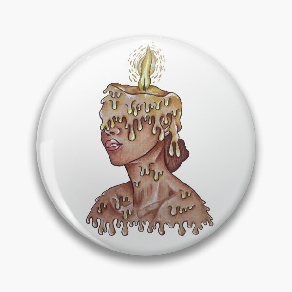 Item preview, Candle Girl Melting designed and sold by fu3ledbyart.