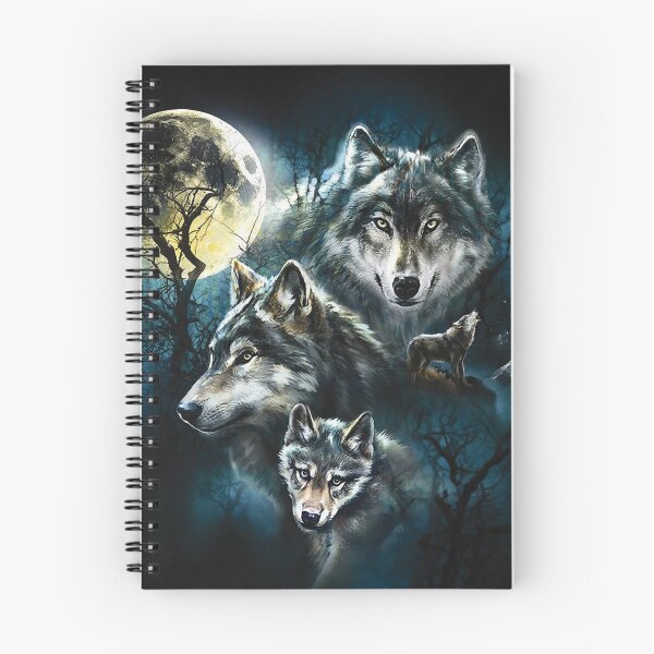 Item preview, Four Wolves Howling And The Moon designed and sold by Christel-Nicol.