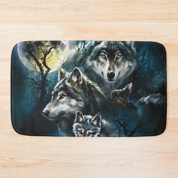 Item preview, Four Wolves Howling And The Moon designed and sold by Christel-Nicol.