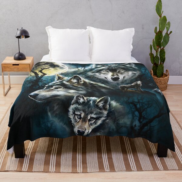 Item preview, Four Wolves Howling And The Moon designed and sold by Christel-Nicol.
