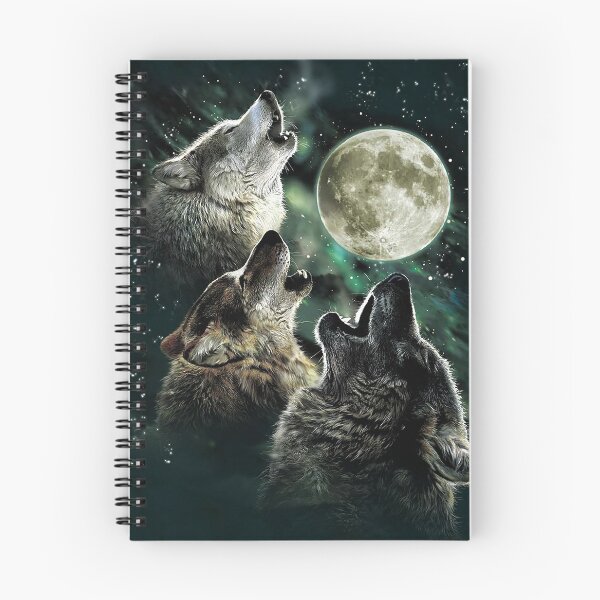 Item preview, The Howling Wolf at the Moon and Galaxy Stars designed and sold by Christel-Nicol.