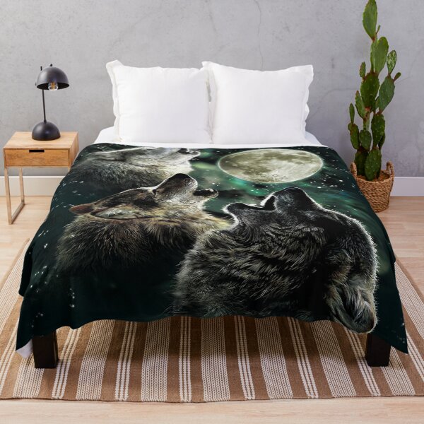 Item preview, The Howling Wolf at the Moon and Galaxy Stars designed and sold by Christel-Nicol.