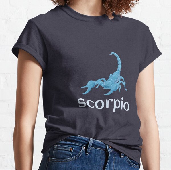 Blue Scorpio Zodiac Sign Classic T-Shirt