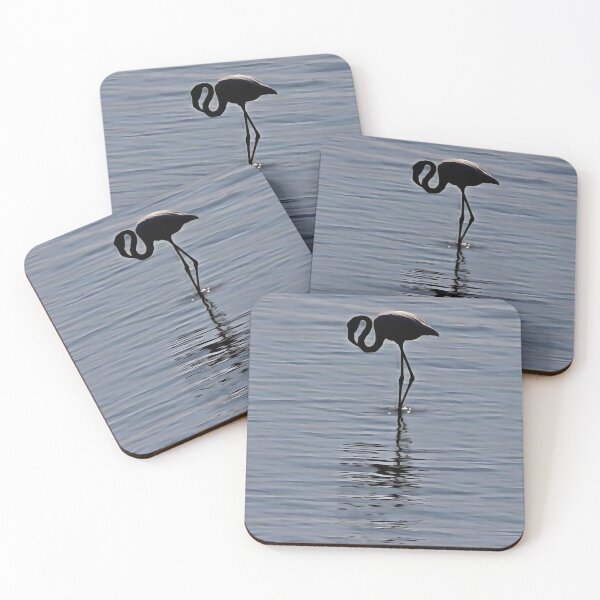 Item preview, Artistic Silhouette of a Solitary Flamingo designed and sold by taiche.