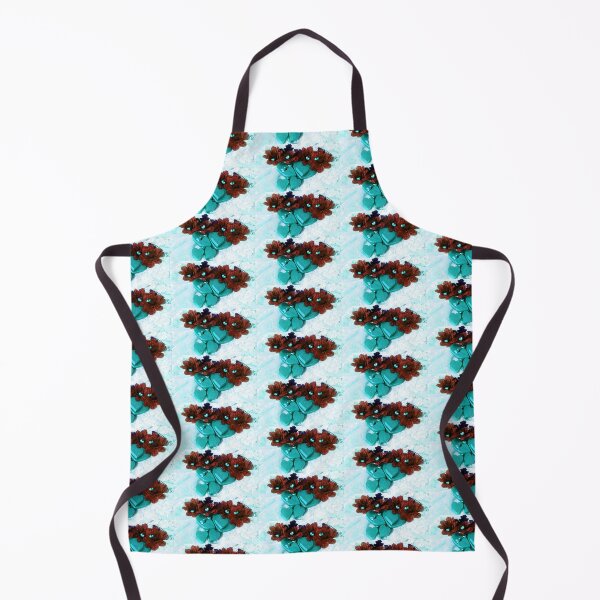 Item preview, MsRose123 REHArt Teal hearts burgandy flower Valentine designed and sold by MsRose123.