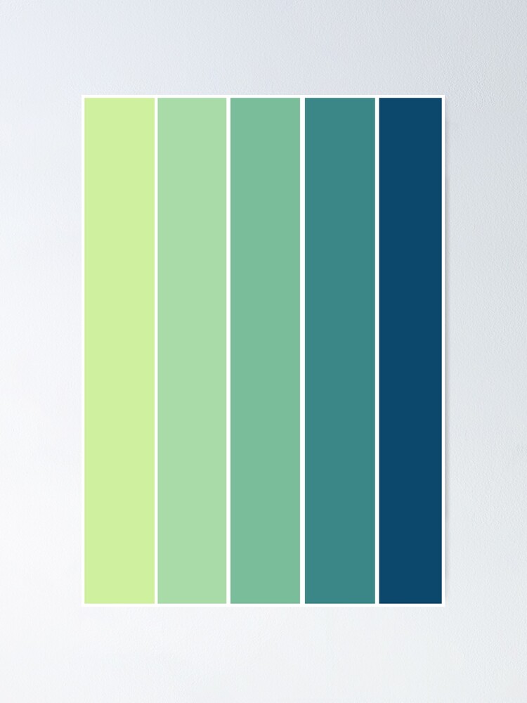 Color Scheme Rainforrest Poster By Rtcomics Redbubble