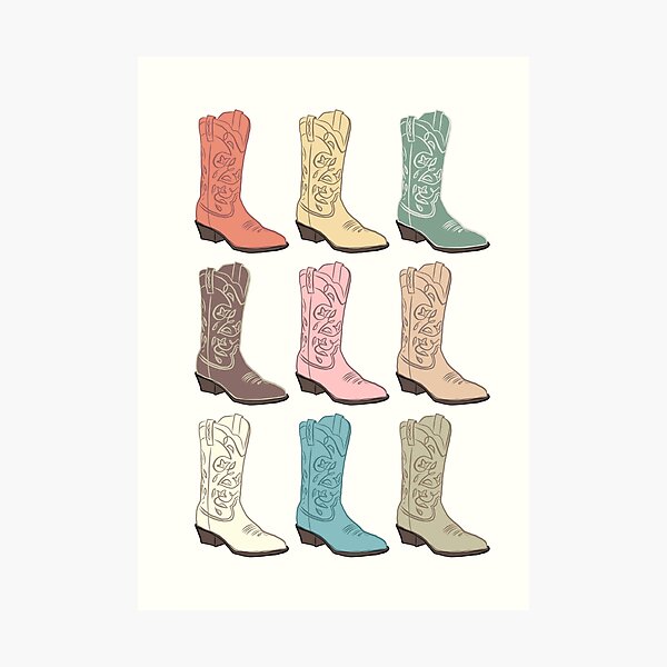 Cowboy Boots  Photographic Print