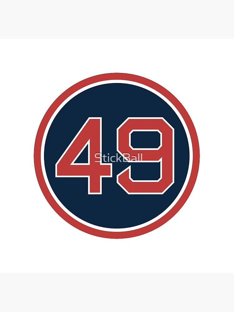 Tim Wakefield #49 Jersey Number Sticker for Sale by StickBall