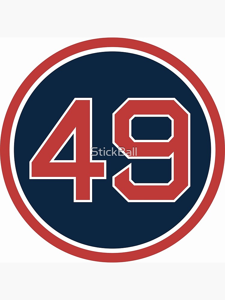 Tim Wakefield #49 Jersey Number Photographic Print
