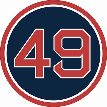 Tim Wakefield #49 Jersey Number Sticker for Sale by StickBall