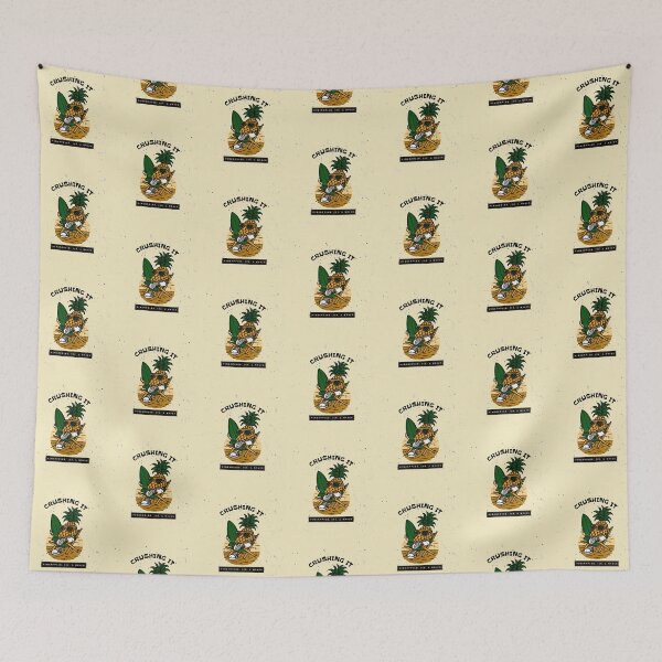 Item preview, CRUSHING IT PINEAPPLES, ICE & WAVES designed and sold by AndPeace702.
