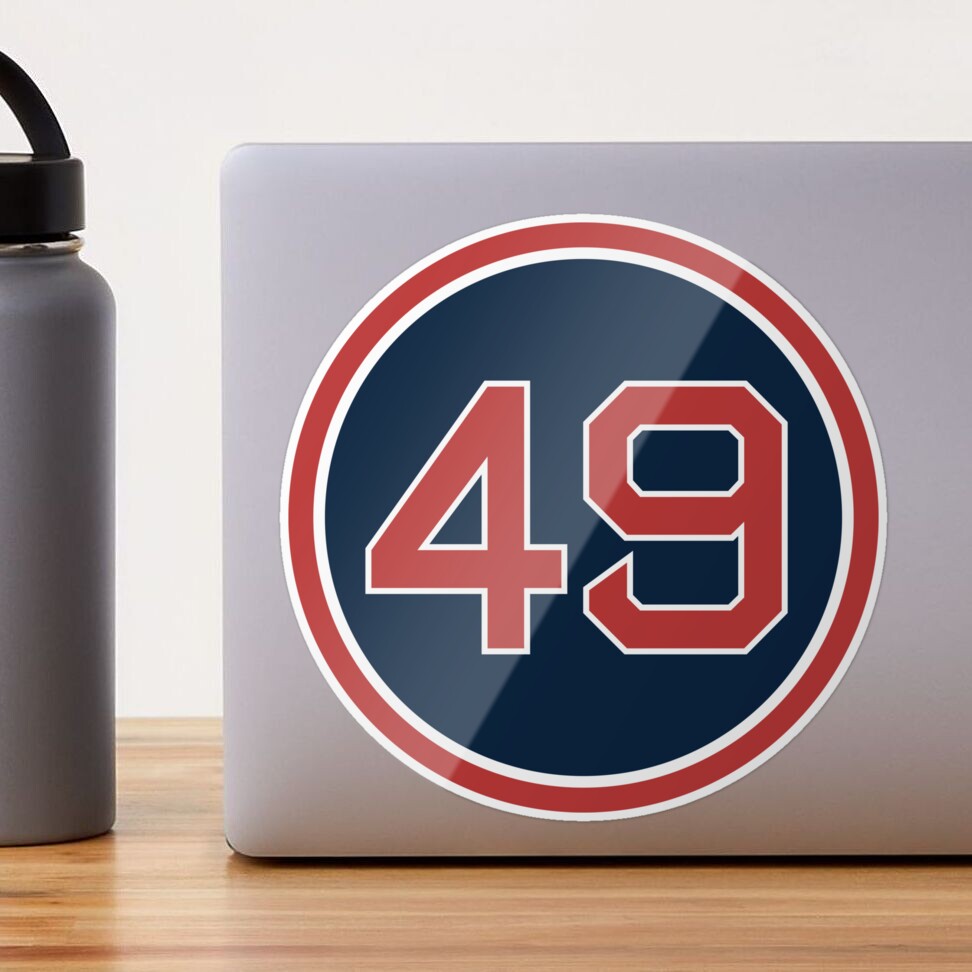 Tim Wakefield #49 Jersey Number Sticker for Sale by StickBall