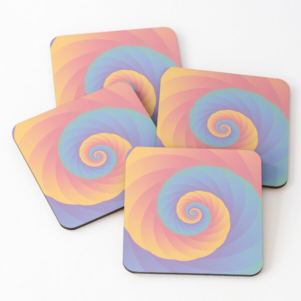 Item preview, Colourful Coral Spiral designed and sold by Brawni.