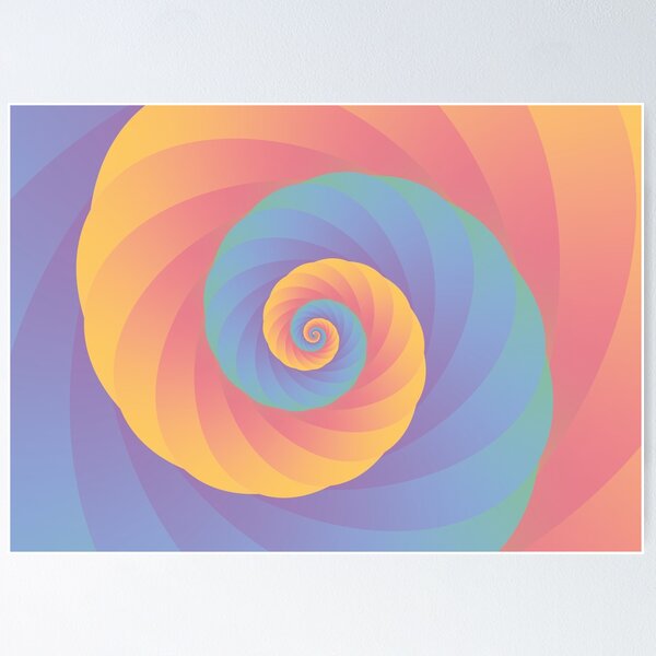 Item preview, Colourful Coral Spiral designed and sold by Brawni.