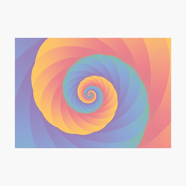 Item preview, Colourful Coral Spiral designed and sold by Brawni.