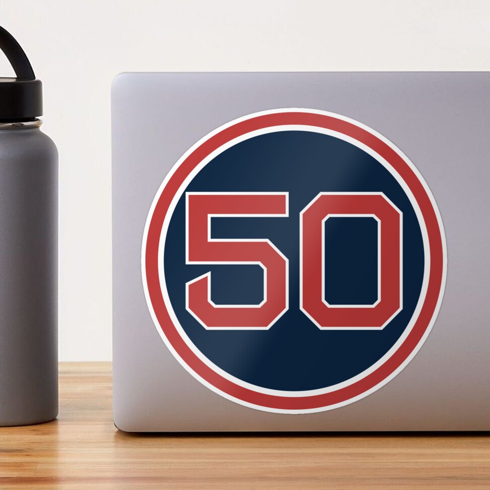 Mookie Betts #50 Jersey Number Sticker for Sale by StickBall