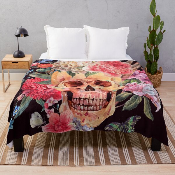 Item preview, Watercolor Sugar Skull and Flower designed and sold by Christel-Nicol.