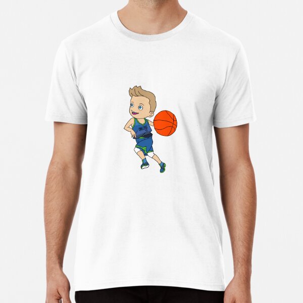 Luka Dončić F #77 Mavs Retro Jersey Cartoon  Essential T-Shirt for Sale by  John Schaefer