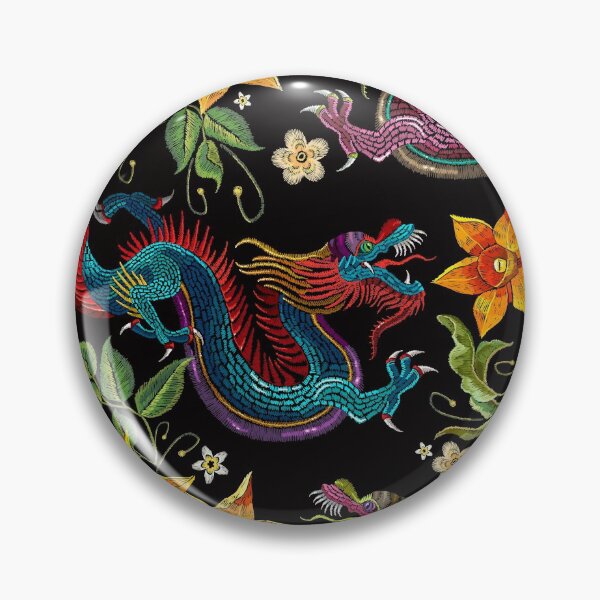 Item preview, Dragons and beautiful flowers  designed and sold by matrioshka.