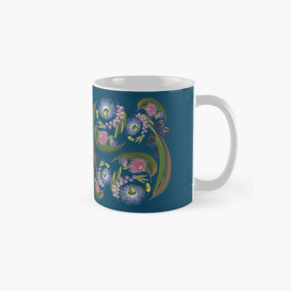 D1G1TAL-M00DZ ~ FLORAL ~ Folkart MBpR4Tscq3 by tasmanianartist Classic Mug
