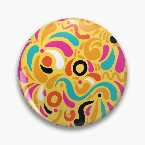 Item preview, Bright Yellow Modern Fun Swirl Pattern designed and sold by GeekHeadDesigns.
