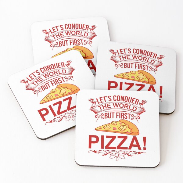 Item preview, Let’s Conquer The World But First Pizza T-Shirts designed and sold by TshirtStoreBD24.