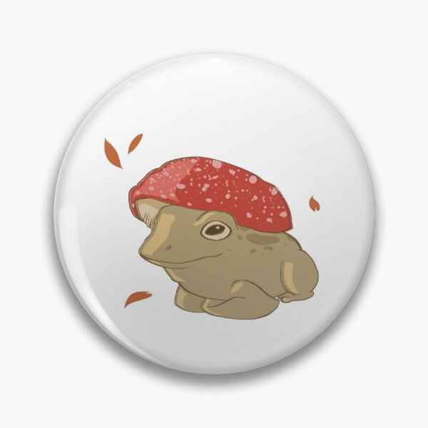 Item preview, Happy Mushroom Frog (Red) designed and sold by SandyCrocodilly.