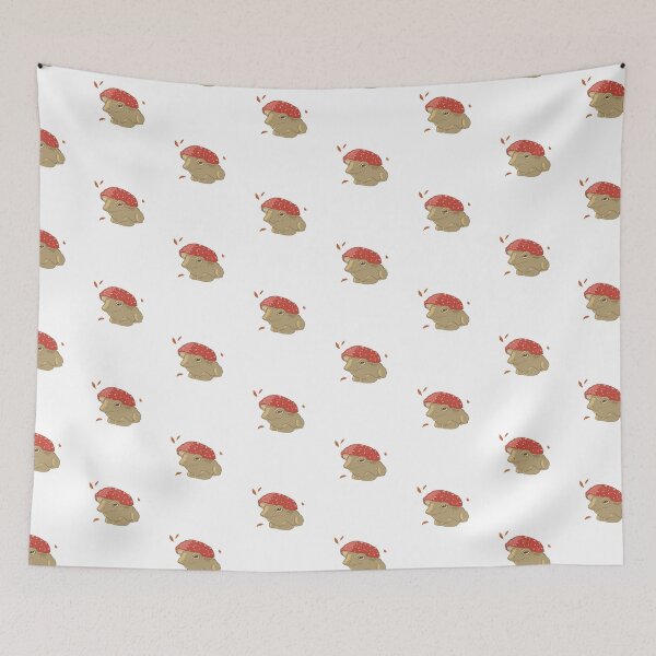 Item preview, Happy Mushroom Frog (Red) designed and sold by SandyCrocodilly.
