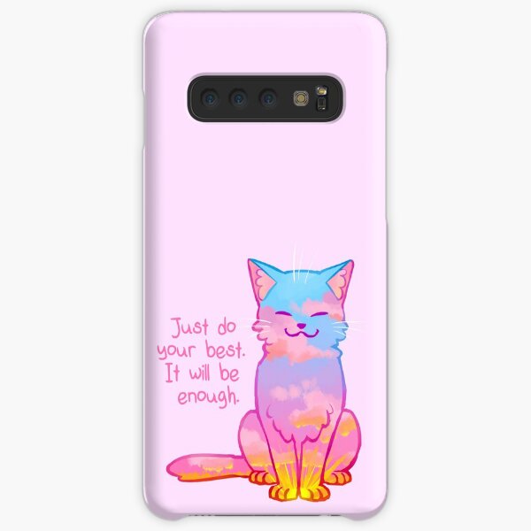 "Your Best Is Enough" Sunset Cat Samsung Galaxy Snap Case