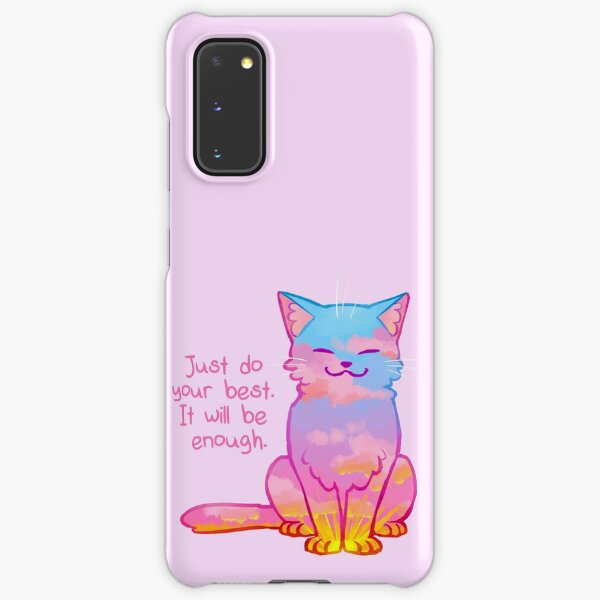 "Your Best Is Enough" Sunset Cat Samsung Galaxy Snap Case