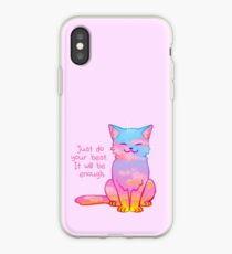 "Ihr Bestes ist genug" Sunset Cat iPhone-Hülle & Cover
