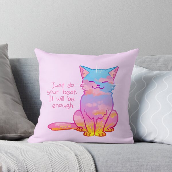 Item preview, "Your Best Is Enough" Sunset Cat designed and sold by thelatestkate.