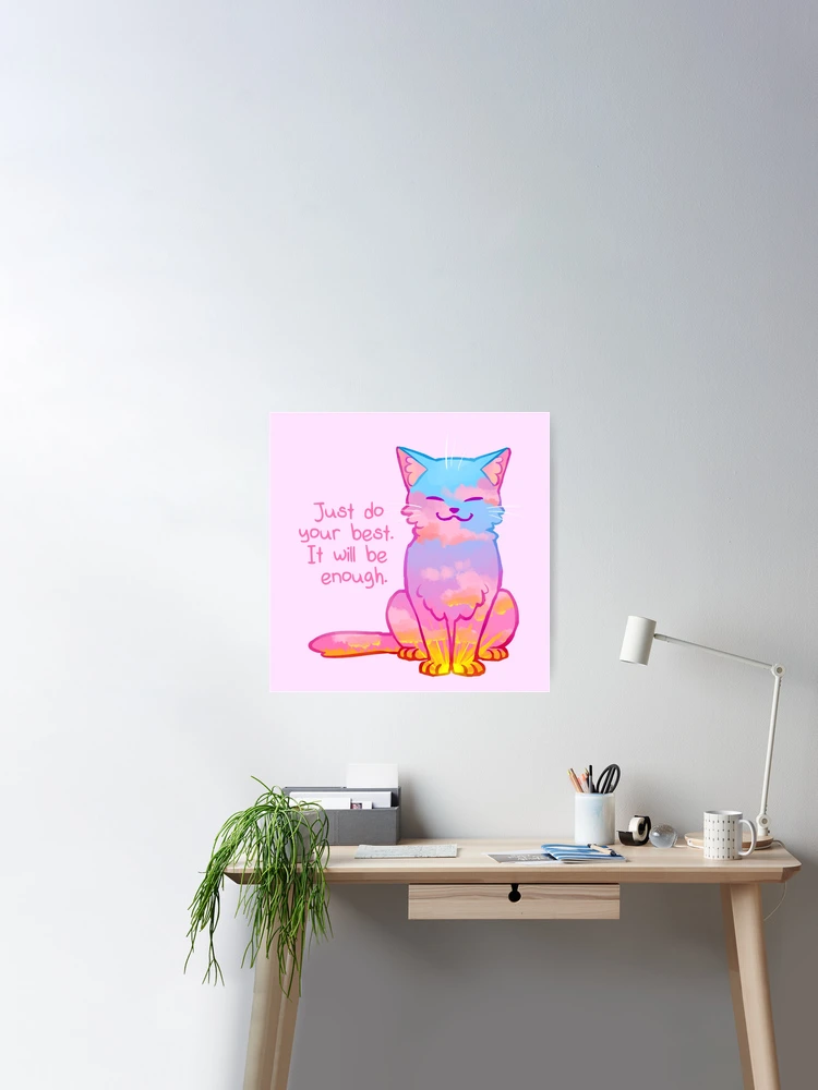 Your Best Is Enough Sunset Cat | Spiral Notebook