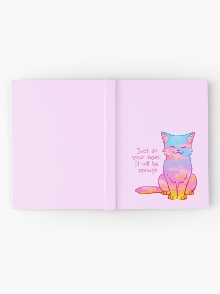 Alternate view of "Your Best Is Enough" Sunset Cat Hardcover Journal
