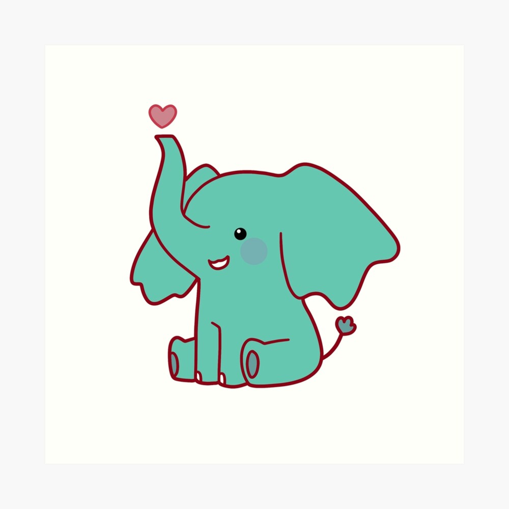 "Herz Elefant" Kunstdruck von SaradaBoru Redbubble "Herz Elefant" Kunstdruck von SaradaBoru Redbubble