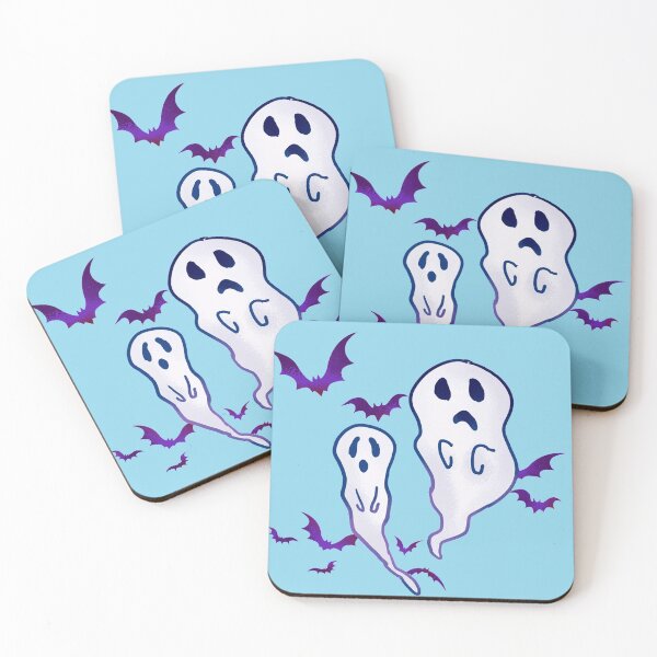 Item preview, Scary no funny ghost character saying boo. These ghosts were already afraid of bats. Two funny ghost friends try to scare someone in Halloween designed and sold by SSSTUDIOONE.