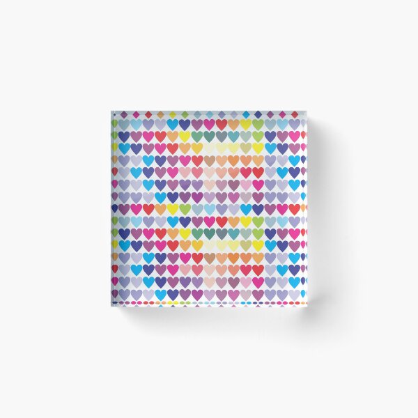 Item preview, Colorful Valentine's Day Hearts Pattern designed and sold by LordAudes.