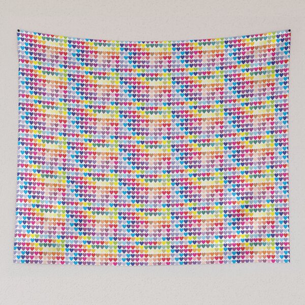 Item preview, Colorful Valentine's Day Hearts Pattern designed and sold by LordAudes.