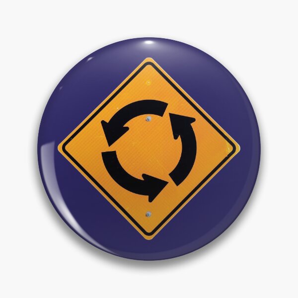 Item preview, Roundabout Circle Street Sign purple accessories housewares designed and sold by SignsAreReal.
