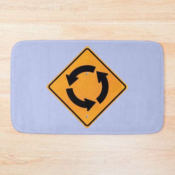 Item preview, Roundabout Circle Street Sign purple accessories housewares designed and sold by SignsAreReal.