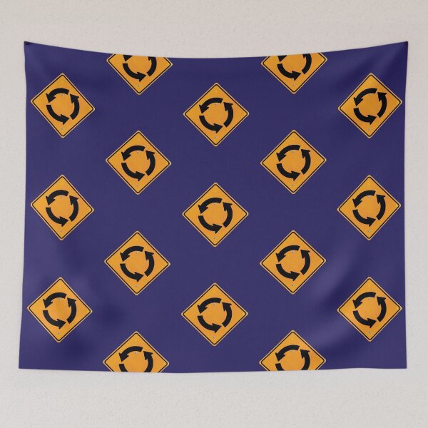 Item preview, Roundabout Circle Street Sign purple accessories housewares designed and sold by SignsAreReal.