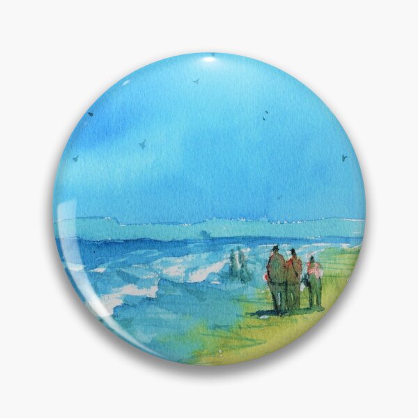 Item preview, Beach Landscape in Watercolor designed and sold by darrenyeoart.