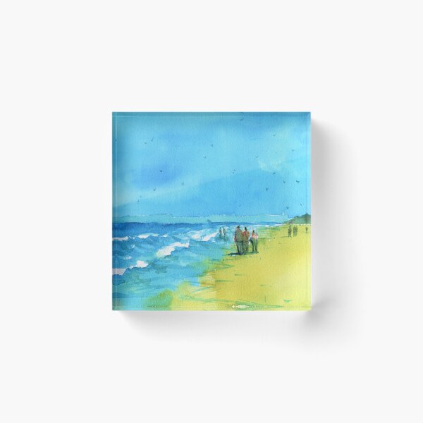 Item preview, Beach Landscape in Watercolor designed and sold by darrenyeoart.