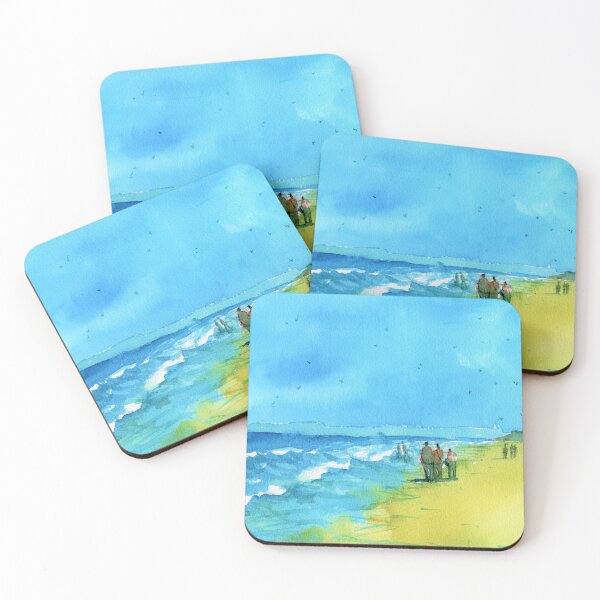 Item preview, Beach Landscape in Watercolor designed and sold by darrenyeoart.