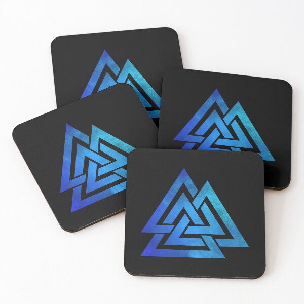 Item preview, valknut blue designed and sold by geoceltic.