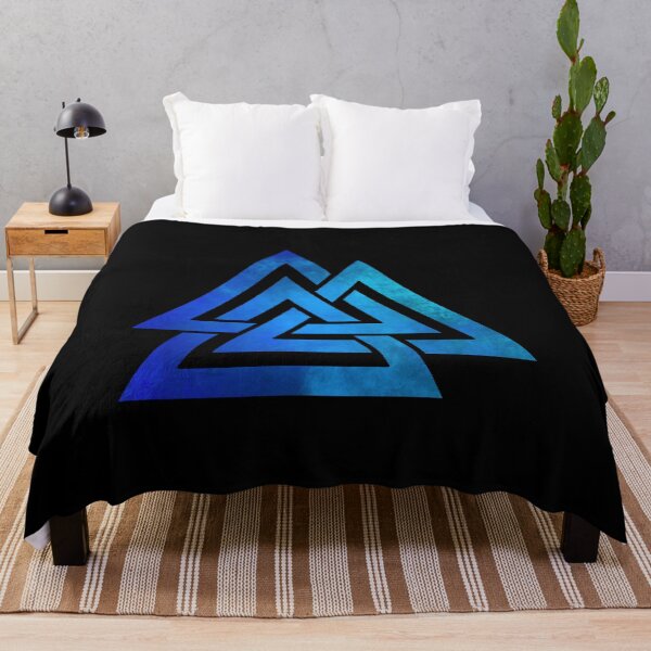 Item preview, valknut blue designed and sold by geoceltic.