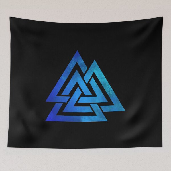 Aperçu de l'œuvre bleu valknut créée et vendue par geoceltic.
