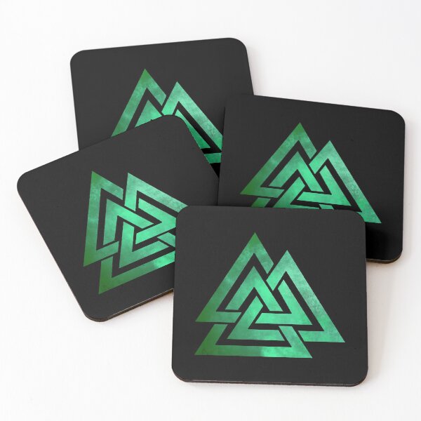 Item preview, valknut green designed and sold by geoceltic.