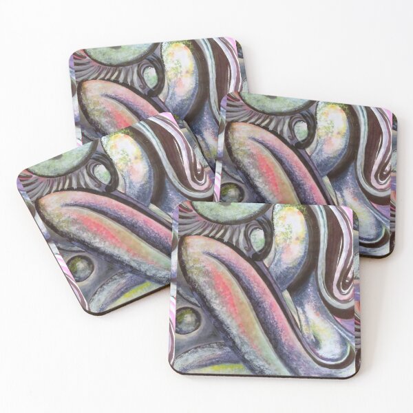 Item preview, abstract stylised stylized woman mother baby mystical moonlight feminine energy designed and sold by aleenaludke.