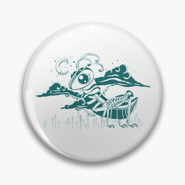 Item preview, night grasshopper designed and sold by abstractart-.